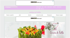 Desktop Screenshot of cuisinedefadila.com