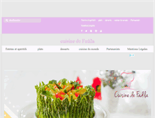 Tablet Screenshot of cuisinedefadila.com